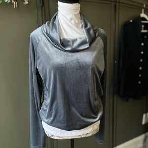 Pretty baby blue Cowl Neck top